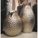 石榴瓶(香檳色)一對 ( y14433 立體雕塑.擺飾 - 立體雕塑系列 - 立體擺飾 -器皿.花器系列)